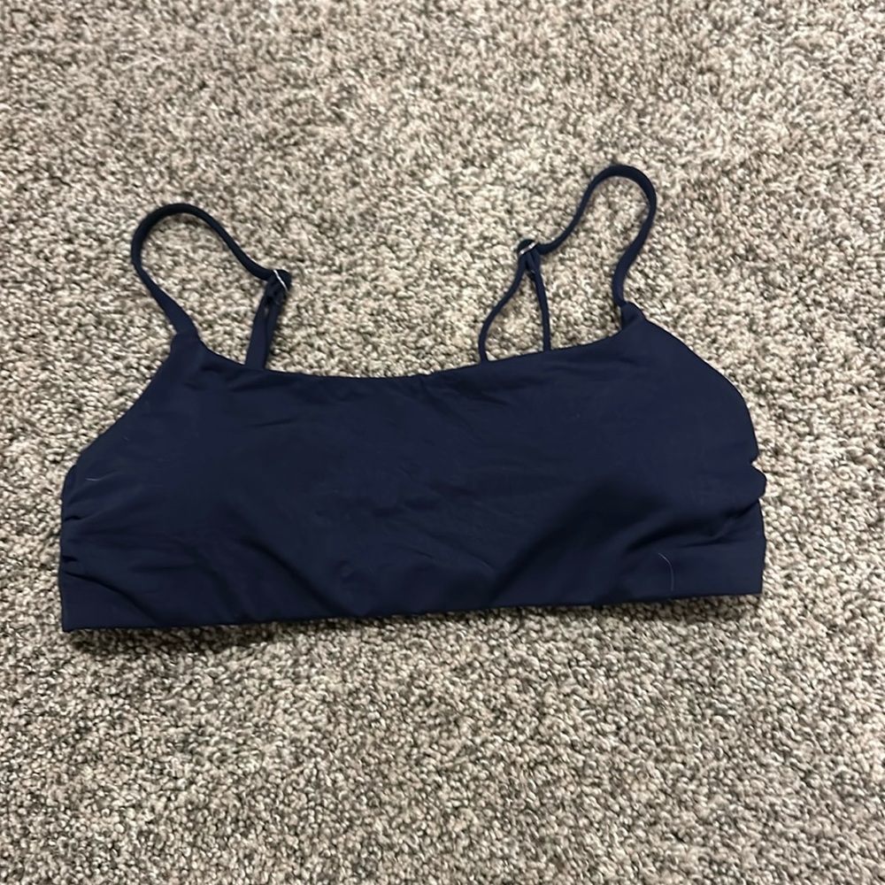 Navy blue Athleta swim top